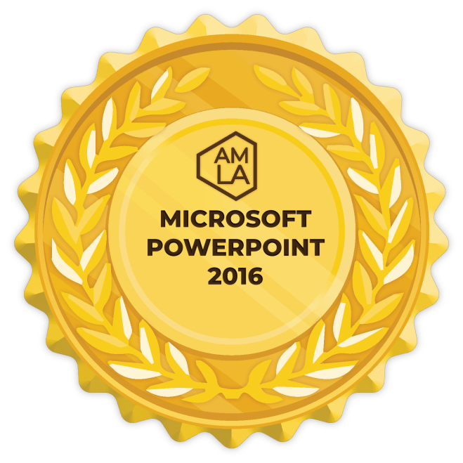 Microsoft Powerpoint 2016 Badge