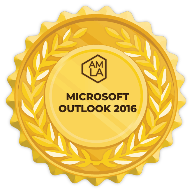 Microsoft Outlook 2016 Badge